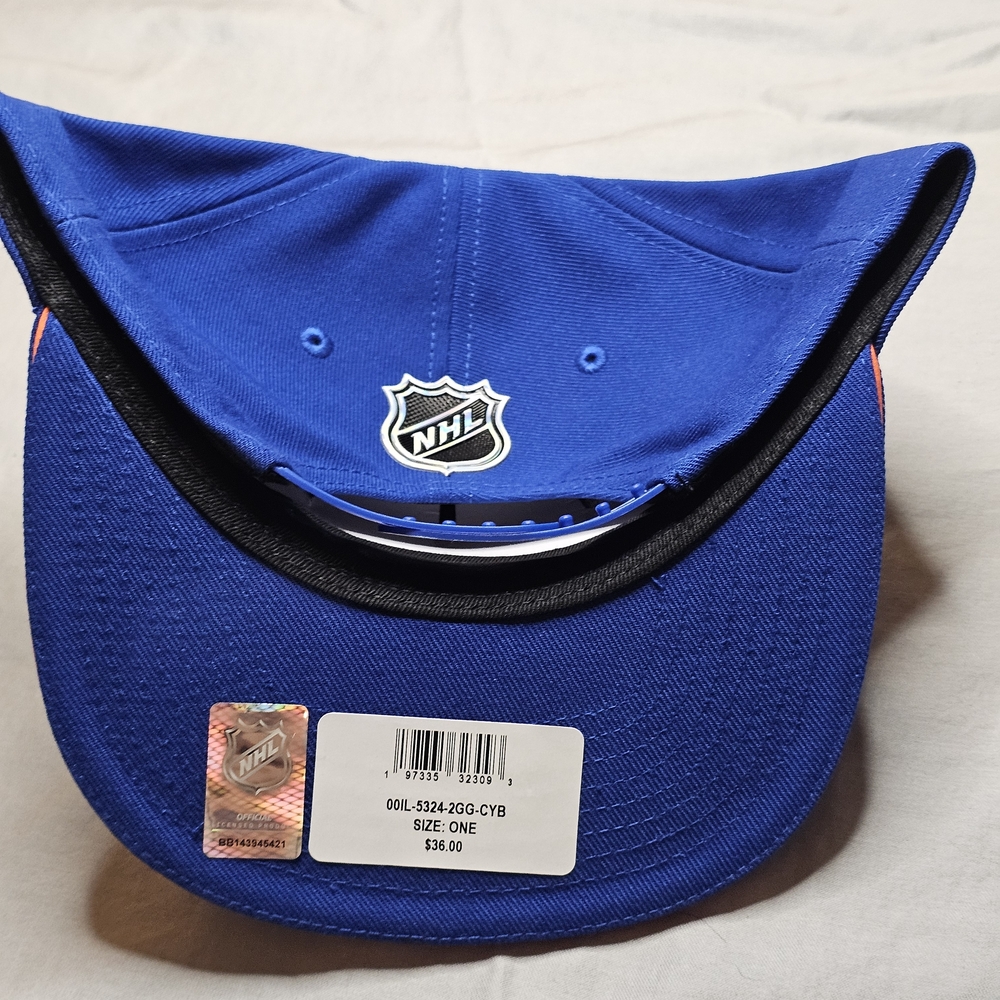 New York Islanders NHL Fanatics Authentic Pro Royal Blue Snapback Hat Cap - Picture 2 of 3